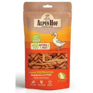 Բադի մինի-երշիկներ կատուների համար, 50 գ AlpenHof