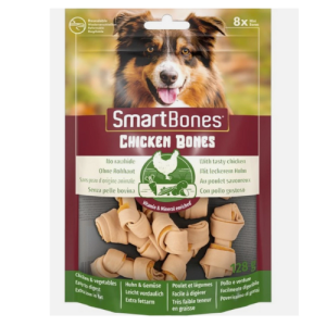 Հանգուցավոր ոսկորիկներ շների համար՝ հավի մսով և բանջարեղենով (128 գ) Smart Bones