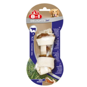 Ծամելի ոսկոր շների համար՝ տավարի մսի համով (S, 35 գ) 8in1