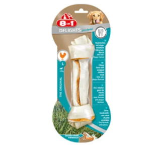 Ոսկոր շների համար՝ հավի և տավարի մսով (85 գ) 8in1