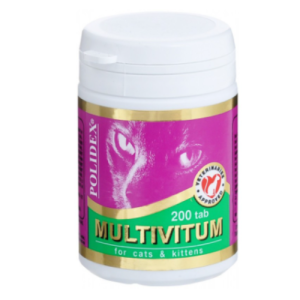 Կերային հավելում կատուների համար Polidex Multivitum
