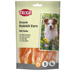 Հյուրասիրություն շների համար ճագարի ականջներ՝ լցոնված հավի մսով (80 գ)