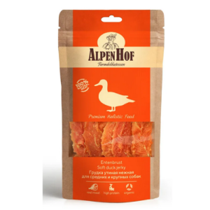 Հյուրասիրություն շների համար բադի կրծքամիս՝ միջին և մեծ ցեղատեսակների համար (80 գ)