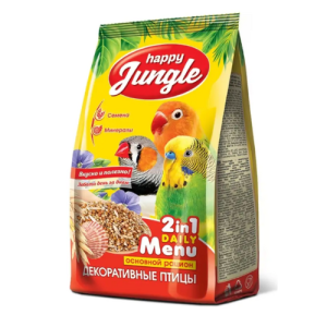 Корм для декоративных птиц (350 г) Happy Jungle