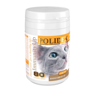 Кормовая добавка для кошек (80 таблеток) Polidex Super Wool