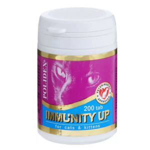 Կերային հավելում կատուների համար (200 հաբ) Polidex Immunity Up