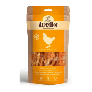 Лакомство палочки с мясом курицы для собак средних и крупных пород (80 г)