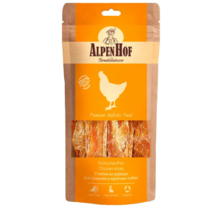 Лакомство для собак средних и крупных пород — куриные стейки (80 г)