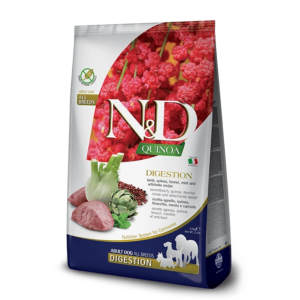 Сухой корм для взрослых собак всех пород с ягнёнком и киноа для пищеварения 2,5 кг – Quinoa Digestion Lamb