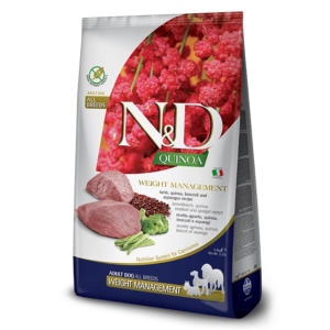 Сухой корм для контроля веса взрослых собак всех пород с ягнёнком и киноа 2,5 кг – N&D