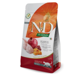 Полноценный сухой корм для взрослых кошек с мясом перепела, тыквой и гранатом 1,5кг – N&D
