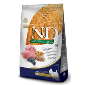 Complete Dry Food for Adult Mini/Medium Dogs with Lamb & Blueberry 2,5kg – N&D