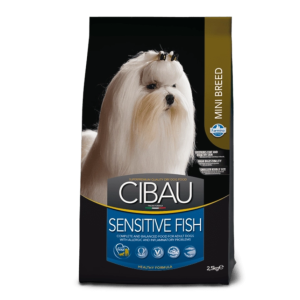 Չոր կեր փոքր ցեղատեսակների հասուն շների համար ձկով 2,5կգ – Cibau Sensitive Fish Mini