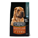 Չոր կեր միջին/խոշոր ցեղատեսակի հասուն շների համար գառան մսով 12կգ – Cibau Sensitive Lamb Medium/Maxi