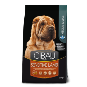 Չոր կեր միջին/խոշոր ցեղատեսակի հասուն շների համար գառան մսով 12կգ – Cibau Sensitive Lamb Medium/Maxi