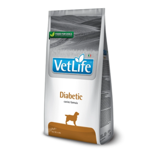 Dietary Dry Dog Food for Diabetes and Weight Management 2 kg VetLife Natural Diet Diabetic