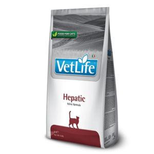 Complete Dry Dietary Cat Food for Hepatic Support 2 kg VetLife Natural Cat Hepatic