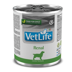 Complete Dietary Wet Food for Dogs with Chronic Kidney Disease 300 g VetLife Natural Dog Renal