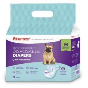 Training Pads for Female Dogs 28-48 cm, 12 pcs