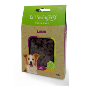 Փափուկ առանց հացահատիկի անուշեղեն շների համար՝ գառ 125 գ – Tailswingers