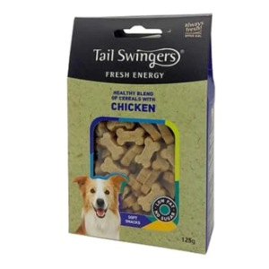 Փափուկ անուշեղեն շների համար՝ հավ 125 գ – Tailswingers