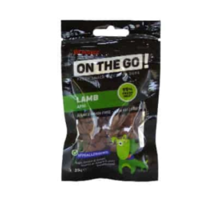 Кусочки с ягнёнком для собак 25 г – ON THE GO
