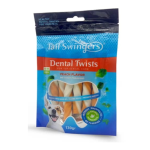 Շների համար կրկնակի ոլորուն ձողիկներ դեղձի համով 130 գ – Tailswingers