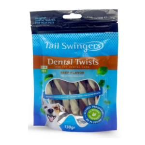 Անուշեղեն Շների ատամների խնամքի համար 130գ – Dental Twists Beef