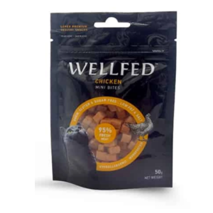 Հավի մսով կտորներ կատուների համար 50 գ – WELLFED