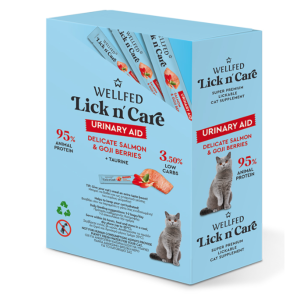 Urinary Care Lickable Treat with Salmon & Berries for Cats 15 g – WELLFED