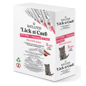 Lickable Duck Treat for Kittens (3–24 Months) 15 g – WELLFED