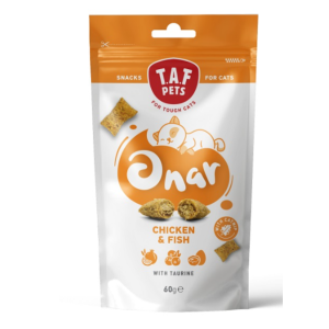 Crunchy Filled Snacks with Chicken & Fish for Cats 60 g