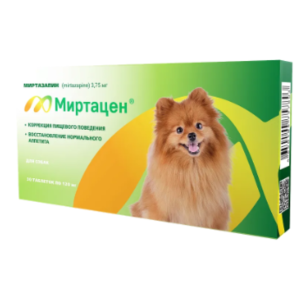 Appetite Stimulant Tablets for Dogs – Mirtacen® 120 mg (30 tablets)