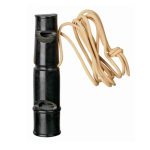 Dog Whistle with Dual Sound & Leather Strap 9 cm - Buffalo Horn