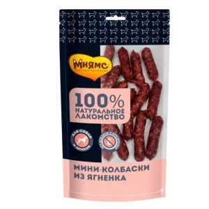 Mini Sausage Treats with Lamb & Beef for Dogs & Puppies 75g – Mnyams