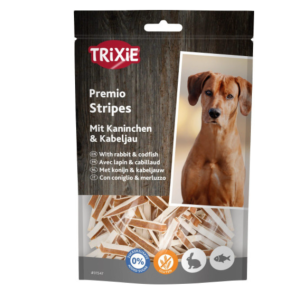 Fish & Rabbit Meat Strips for Dogs 100g – Trixie