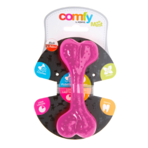 Dental Bone Dog Toy with Menthol Scent (Dental Bone Pastel, Pink)
