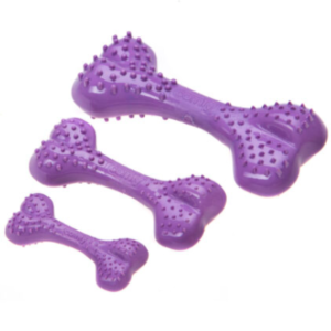 Dental Bone Dog Toy with Lavender Scent (Dental Bone Pastel, Purple)