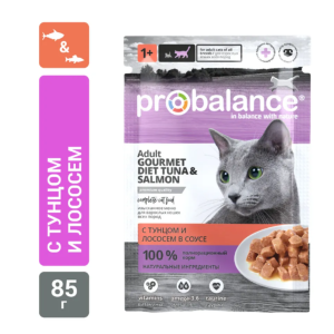 Wet Cat Food with Tuna & Salmon 85 g