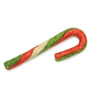 Cane-Shaped Rawhide Treat for Dogs