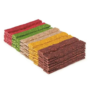 Colorful Flat Chew Sticks for Dogs