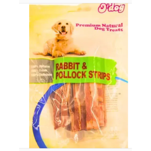 Dog Treat Rabbit and Pollock Strips