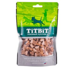 Treats for Dogs Turkey and Cottage Cheese Bone Treats 145g