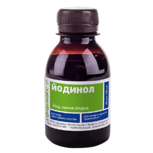 Комплексный антимикробный препарат для животных, 1 л Йодинол