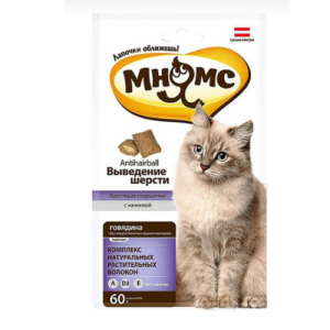 Խրթխրթան բարձիկներ կատուների համար՝ տավարի միջուկով