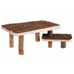 Խաղալիք կրծողների համար՝ փայտե ապաստարան աստիճաններով