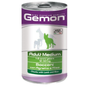 Պաշտետ Միջին չափսի շների Համար Գառ/Բրինձ 1250գ Gemon