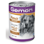 Консервы Gemon для взрослых собак мелких пород с курицей и рисом