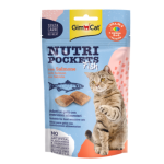 Հյուրասիրություն կատուների համար՝ սաղմոնով, 60 գ GimCat Nutri Pockets
