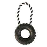 Tire Dog Toy with Rope and Handle – TRIXIE
